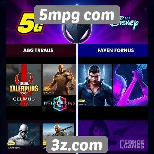 Comparação entre 5mpg com e outros sites de jogos