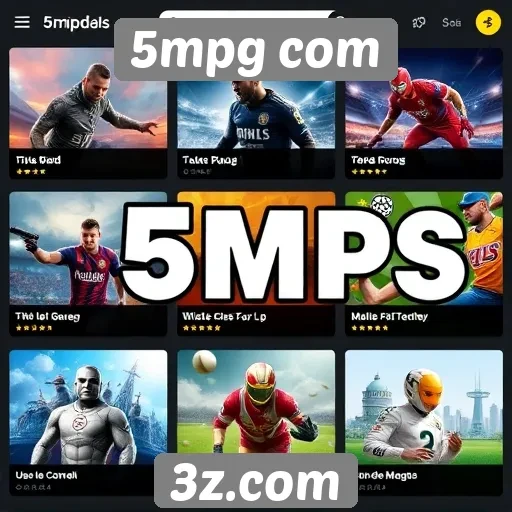 Variedade de jogos disponíveis na plataforma 5mpg com